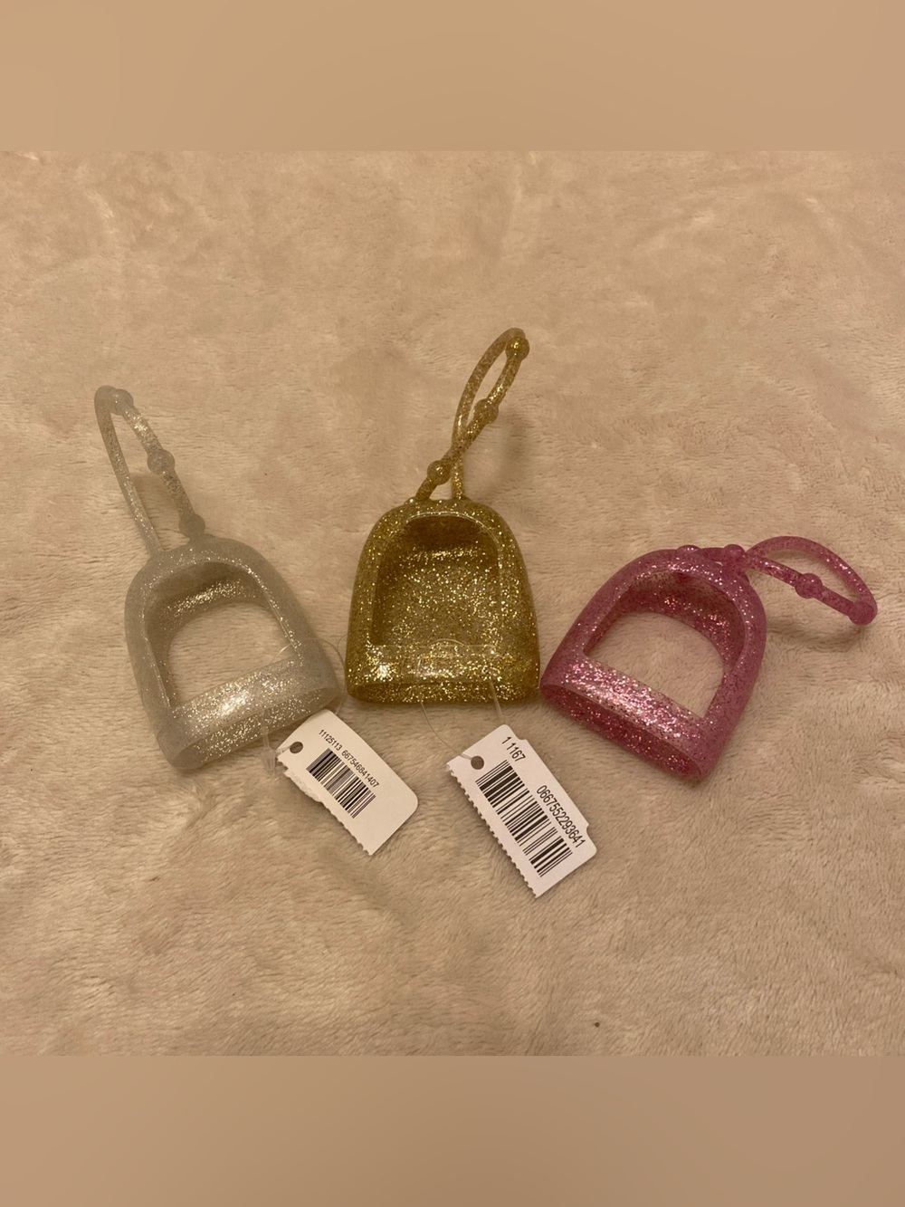 Bath & Body Works Glittery PocketBac Holders For Hand Sanitizer Lot Of 3